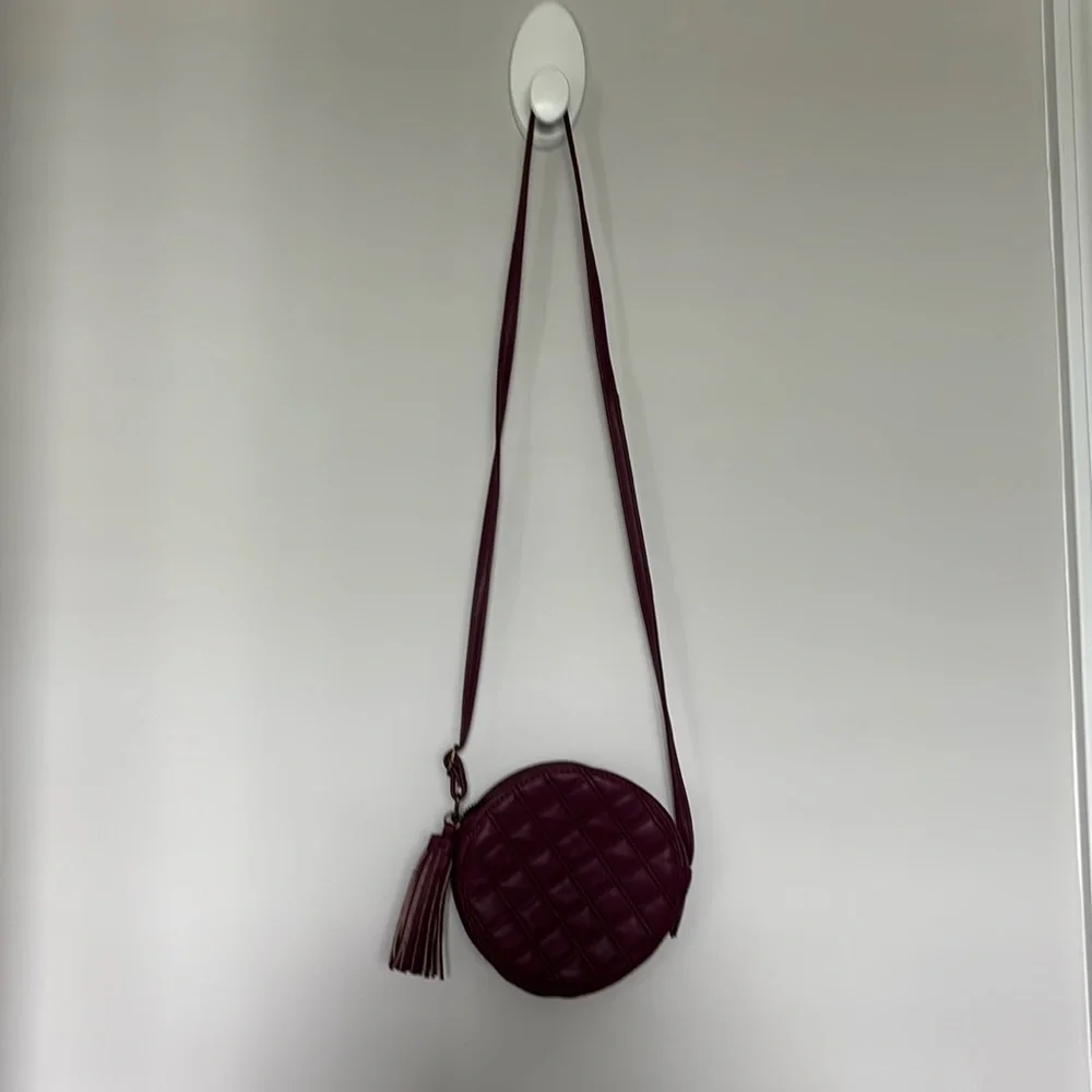 Art Class Mini round plum purse GUC